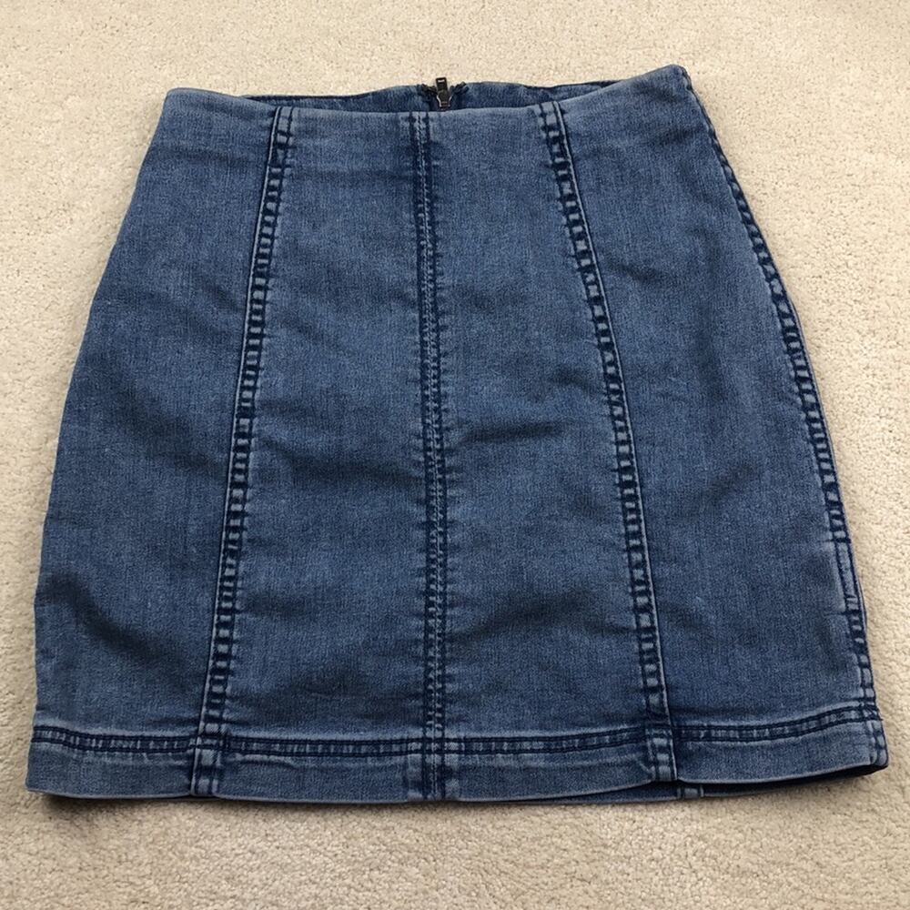 Free People: Denim Skirt